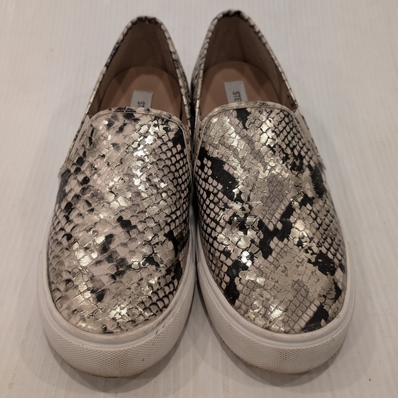 STEVE MADDEN Symba snakeskin slip-on sneakers loafers size 8 - Picture 10 of 10